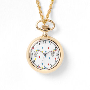 Montre Ours de panda blanc ballons