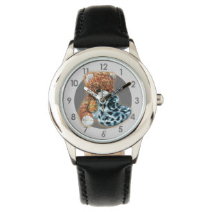 Montre Ours en peluche mignon art jouet doux enfants