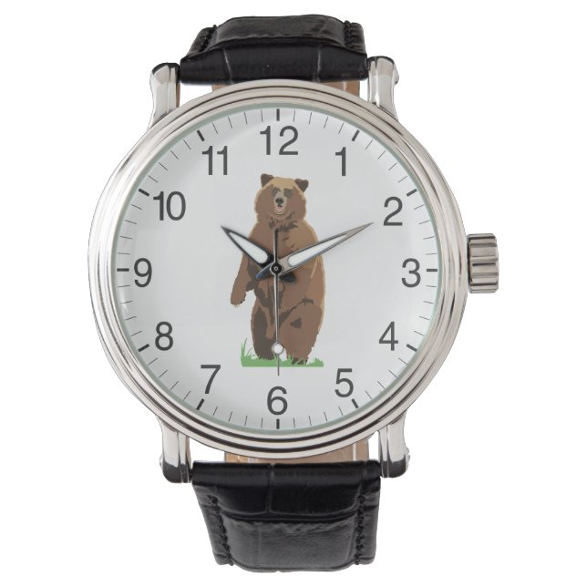 Montre Ours Grizzli debout (devant)