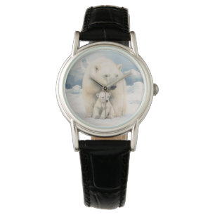 Montre Ours polaire et épicerie Élégance arctique