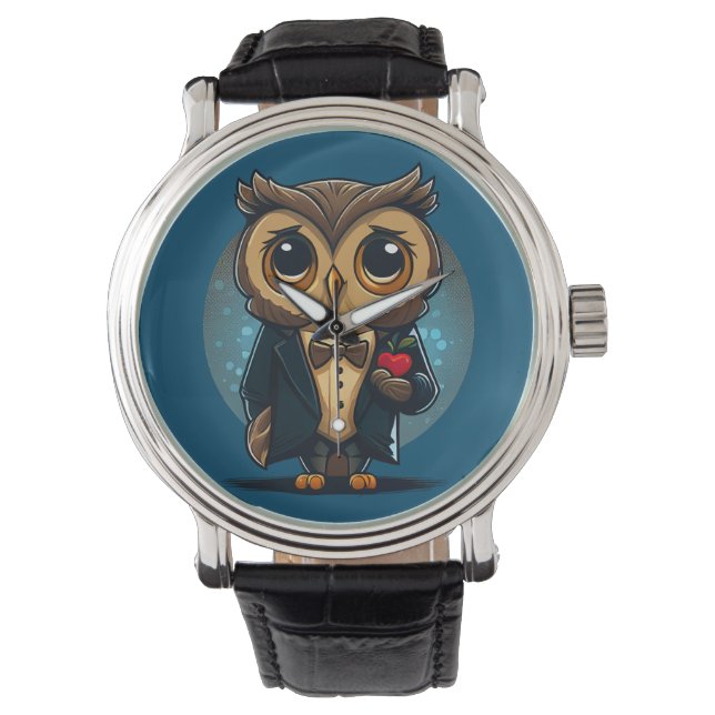 Montre Owl Groom in Love : Perfect Valentine's Day Gift (devant)
