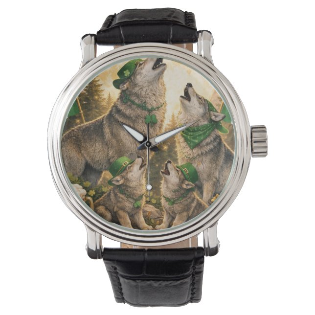 Montre Pack Loup Chanceux – Saint-Patrick Family Howling (devant)
