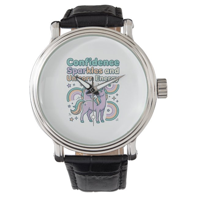 Montre Paillettes de Confiance de Licorne et Conception d (devant)