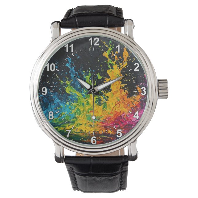 Montre Paint coloré (devant)
