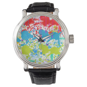 Montre Paint Splatter
