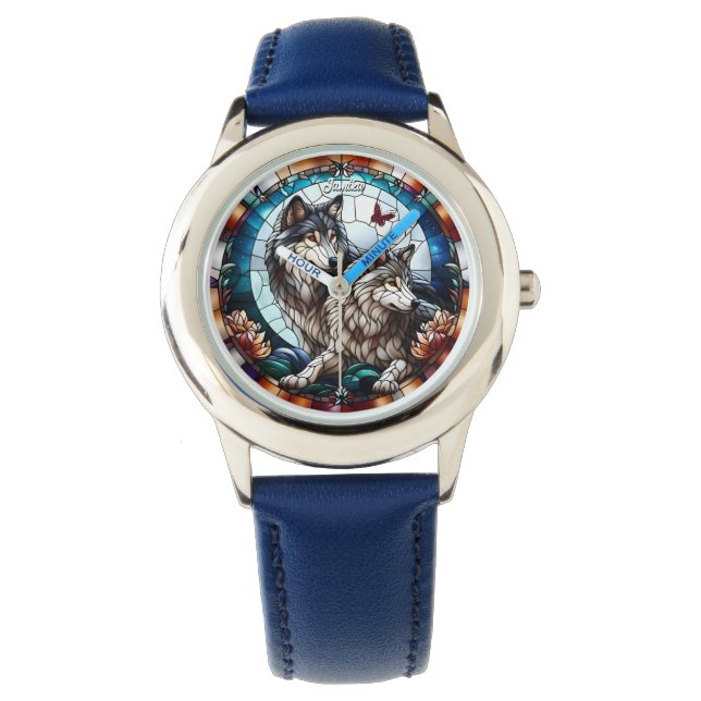 Montre Paire de loup à lunette en verre tendu (devant)