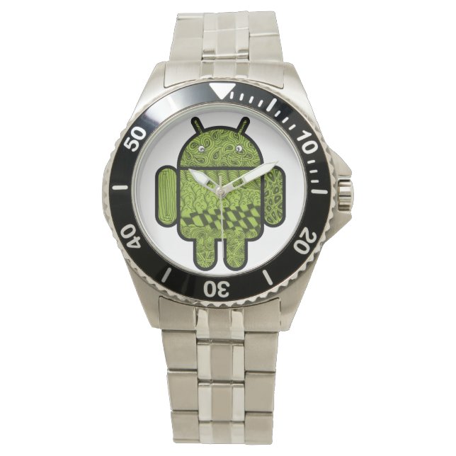 Montre Paisley Character pour Android™ Robot (devant)