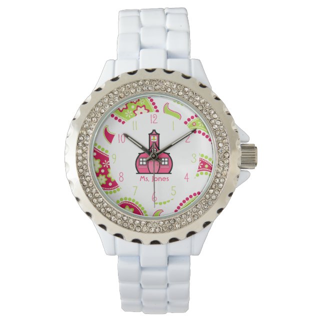 Montre Paisley & Pink Schohouse Teacher Watch (devant)