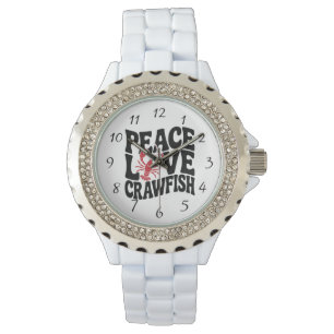 Montre Paix Amour et Écrevisses Cajun