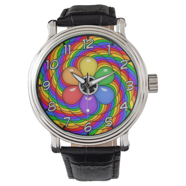 Montre Paix et arcs-en-ciel (devant)