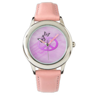 Montre Paix rose