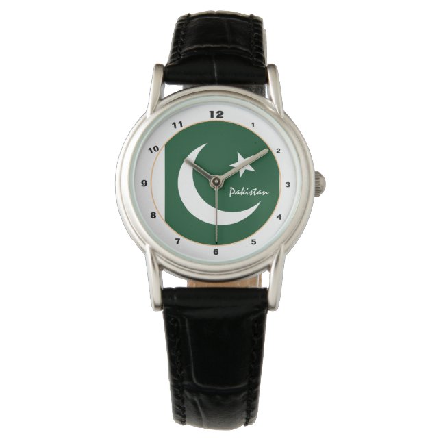 Montre Pakistan Flag & Pakistan mode / design tendance (devant)