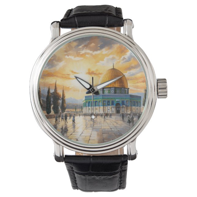 Montre Palestine, mosquée Al-Aqsa (devant)