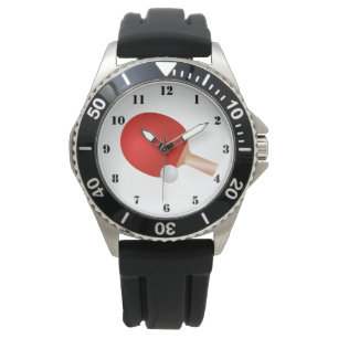 MONTRE PALETTE DE PING-PONG ET BOULE (PING-PONG)