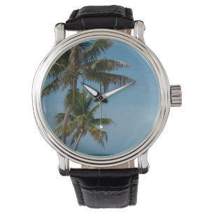 Montre Palmier et plage de sable blanc