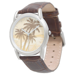Montre Palmiers tropicaux d'été