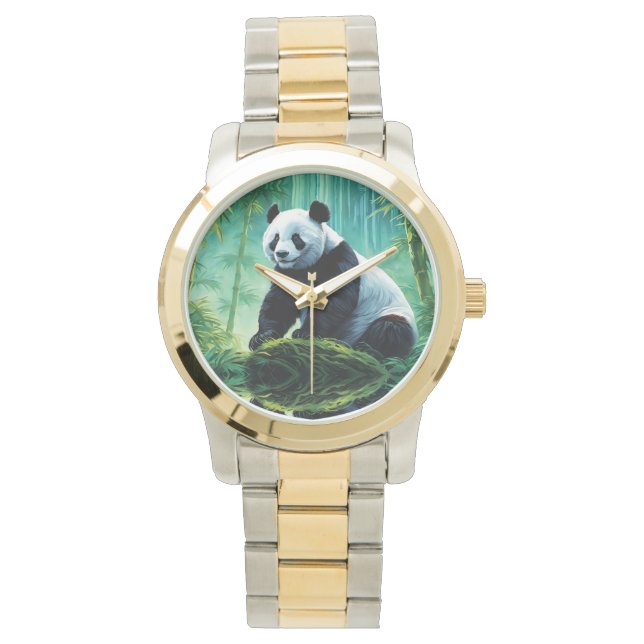 Montre Panda géant dans la forêt de Bamboo (devant)