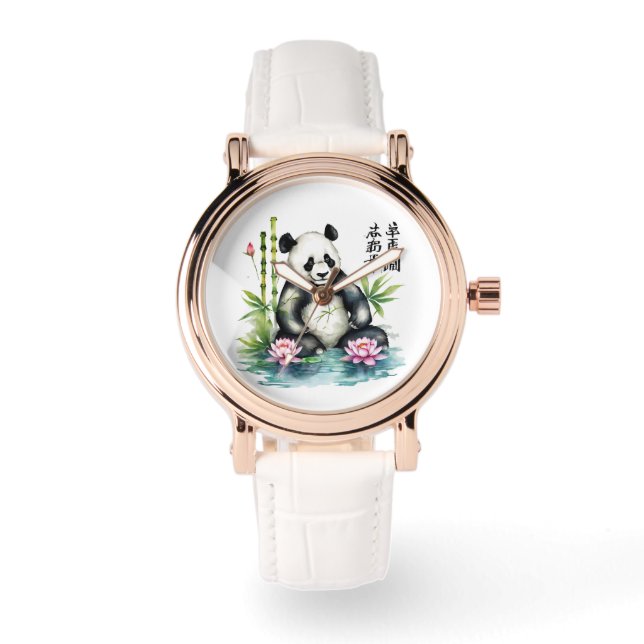 Montre Panda Wristwatch chinois féminin (Recto)