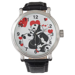 Montre pandas "ours de panda" "bébé de panda bear" "kawai