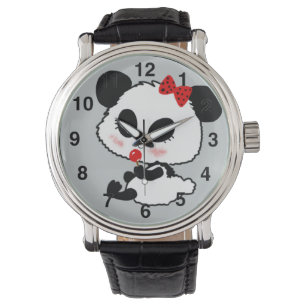 Montre pandas "ours de panda" "bébé de panda bear" "kawai