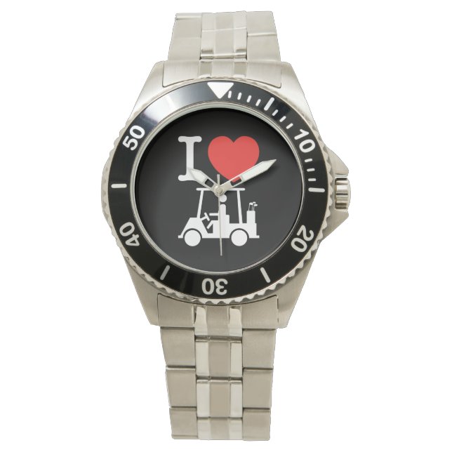 Montre Panier de golf I Heart (Love) (devant)