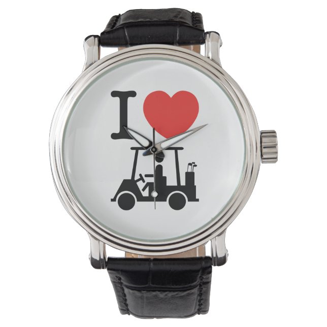 Montre Panier de golf I Heart (Love) (devant)