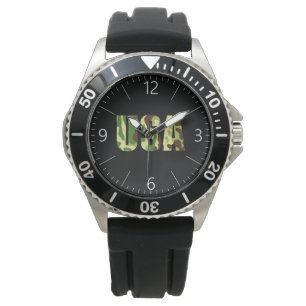 Montre Panneau de camouflage de kaki américain