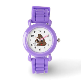 Montre Panneau de Paix Emoji Poop