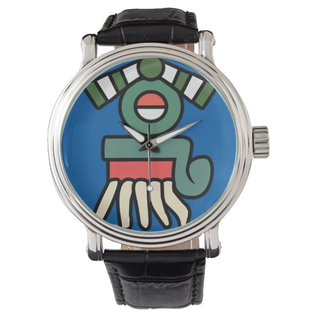 Montre Panneau de pluie Aztec (quiahuitl) (devant)