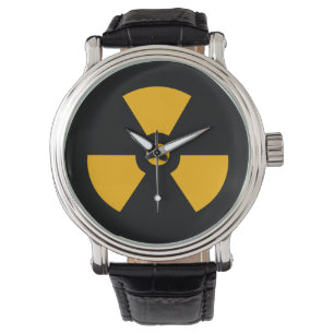 Montre Panneau de signalisation radioactif nucléaire