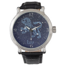 Panneau Léo Constellation et Zodiaque avec étoiles