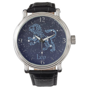 Montre Panneau Léo Constellation et Zodiaque avec étoiles