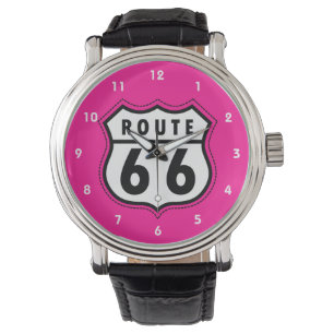 Montre Panneau routier de la route 66 de la route Hot Pin