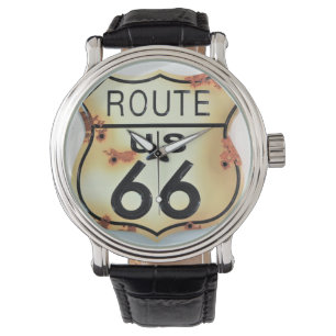 Montre Panneau routier de la Route 66 Vintage