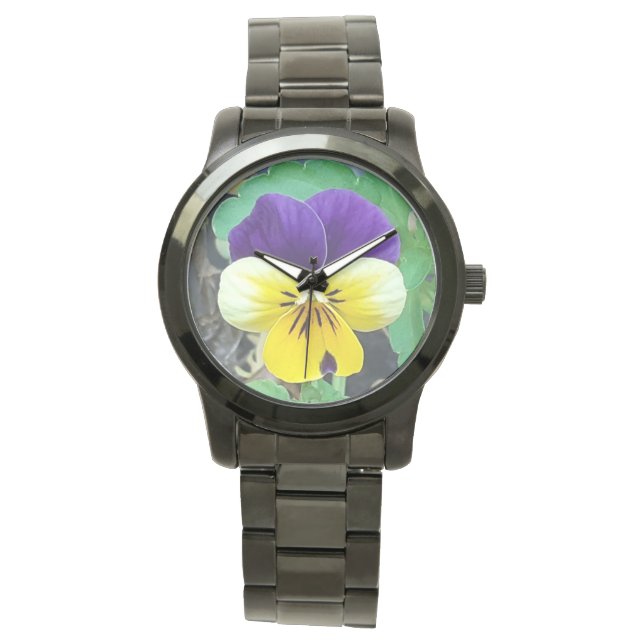 Montre Pansy Violet et Jaune (devant)