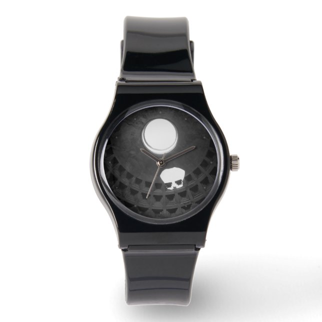 Montre Panthéon Crâne clair Rome Italie Noir et Blanc (Recto)