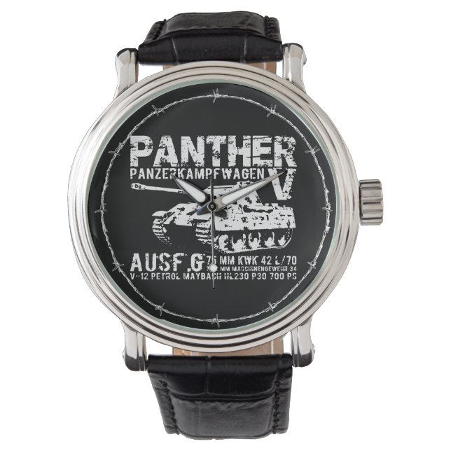 Montre Panther Tank eWatch (devant)