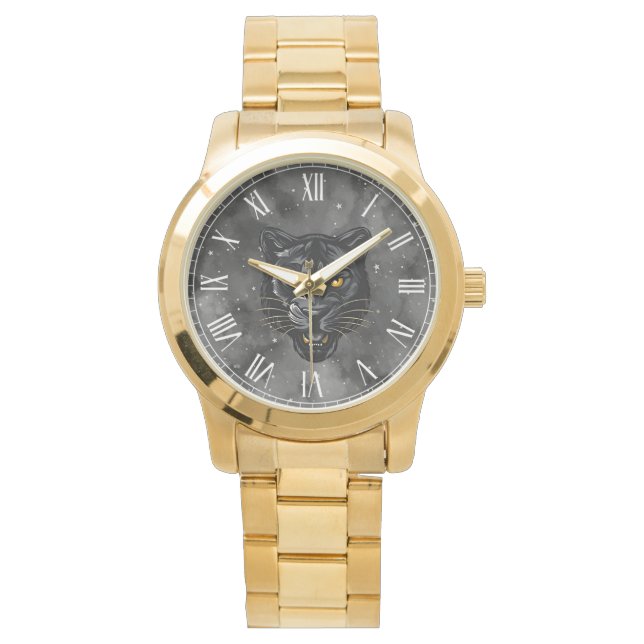 Montre Panthère noire (devant)