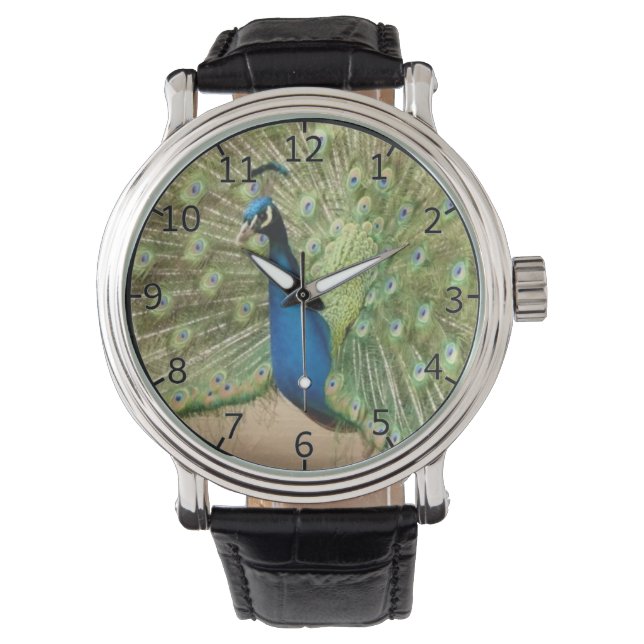 Montre Paon magnifique (devant)