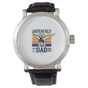 Montre Papa American Bully Vintage Conception de T-shirt