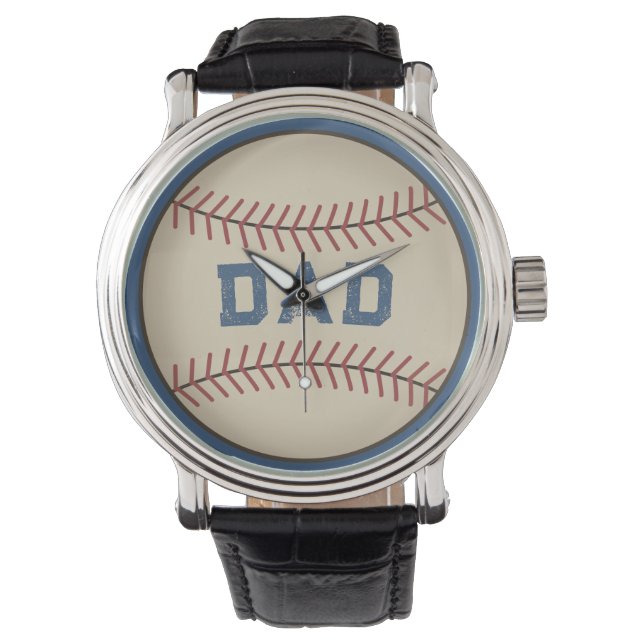 Montre Papa Baseball Bleue (devant)