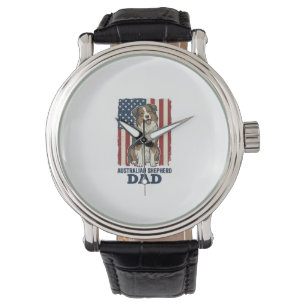 Montre Papa Berger Australien Patriotique Vecteur Vintage