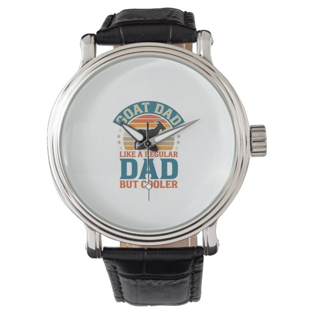 Montre Papa Chèvre Comme un Papa Régulier Mais Plus Cool  (devant)