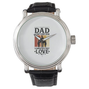 Montre Papa Fils Premier Héros Fille Premier Amour Vintag