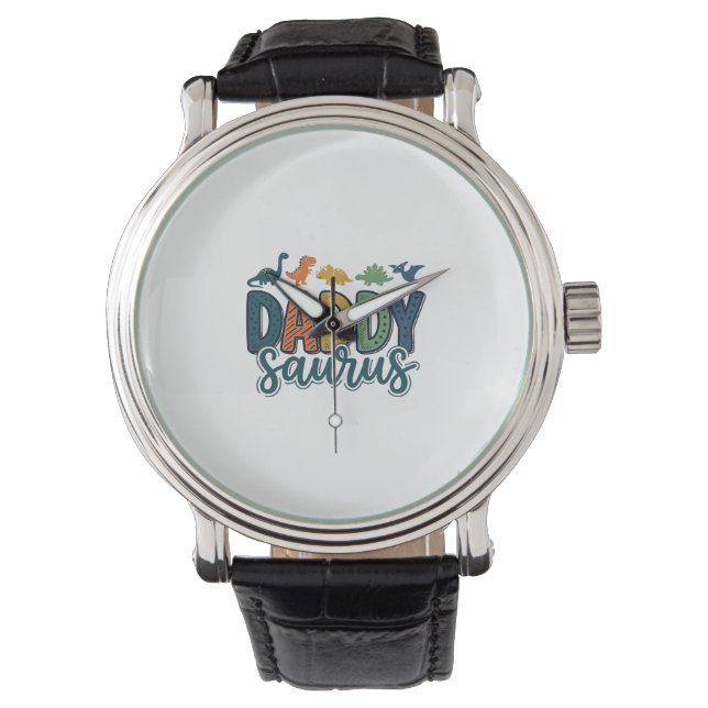 Montre Papa Saurus Mignon Dinosaure Papa Conception de Ve (devant)