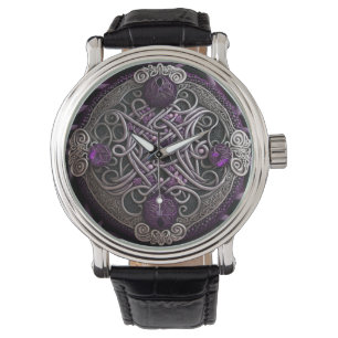Montre Papier d'enveloppement Celtic Rose violet