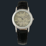 Montre Papier peint de la feuille de musique victorienne<br><div class="desc">C'est un magnifique papier peint vintage victorien de feuille de musique rustique qui fait le cadeau parfait.</div>