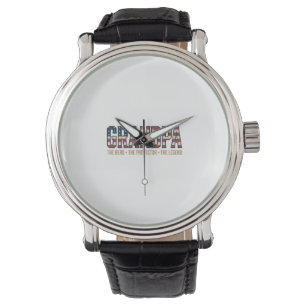 Montre Papier Vectoriel Légende Protecteur Héros Grand-pè