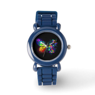 Montre Papillon arc-en-ciel