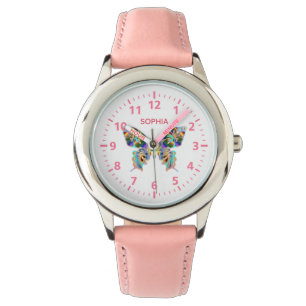 Montre Papillon avec nom